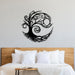 Metal Wall Art- Tree Of Life 60x60 Cm – Texture Black