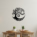 Metal Wall Art - Black - Tree Of Life 75x75 Cm – Texture Black