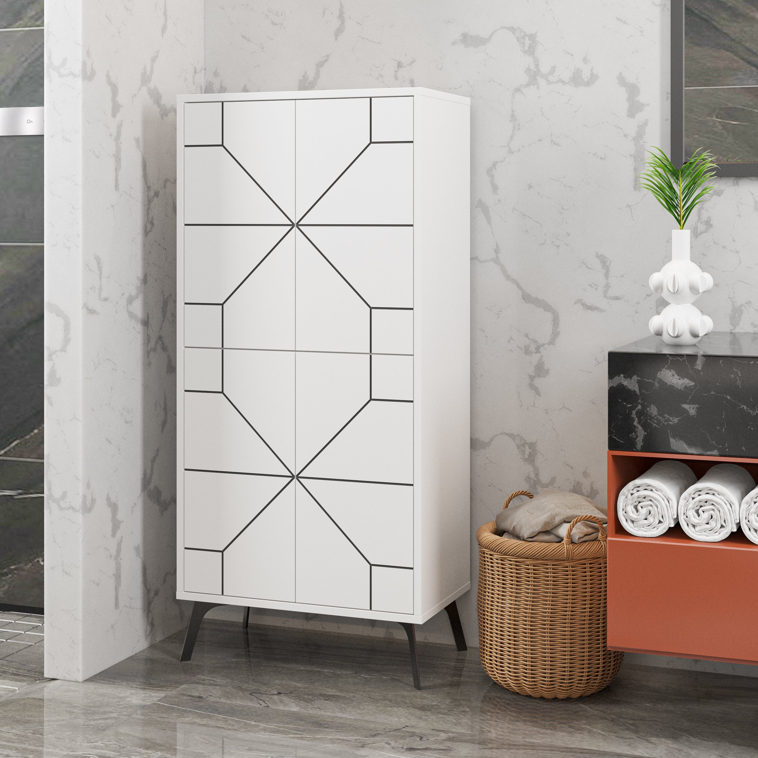 Dune Multipurpose Cabinet – White