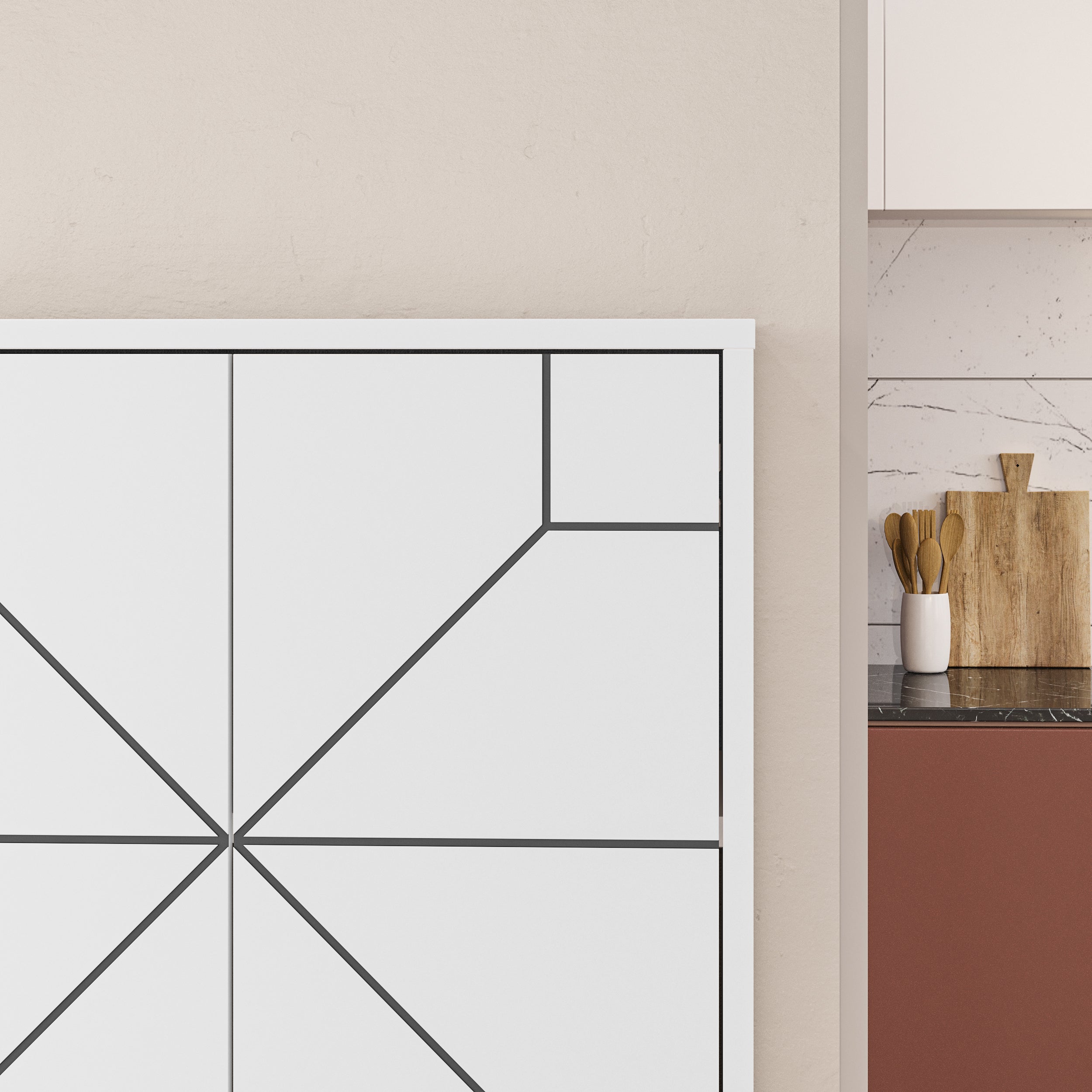 Dune Multipurpose Cabinet – White