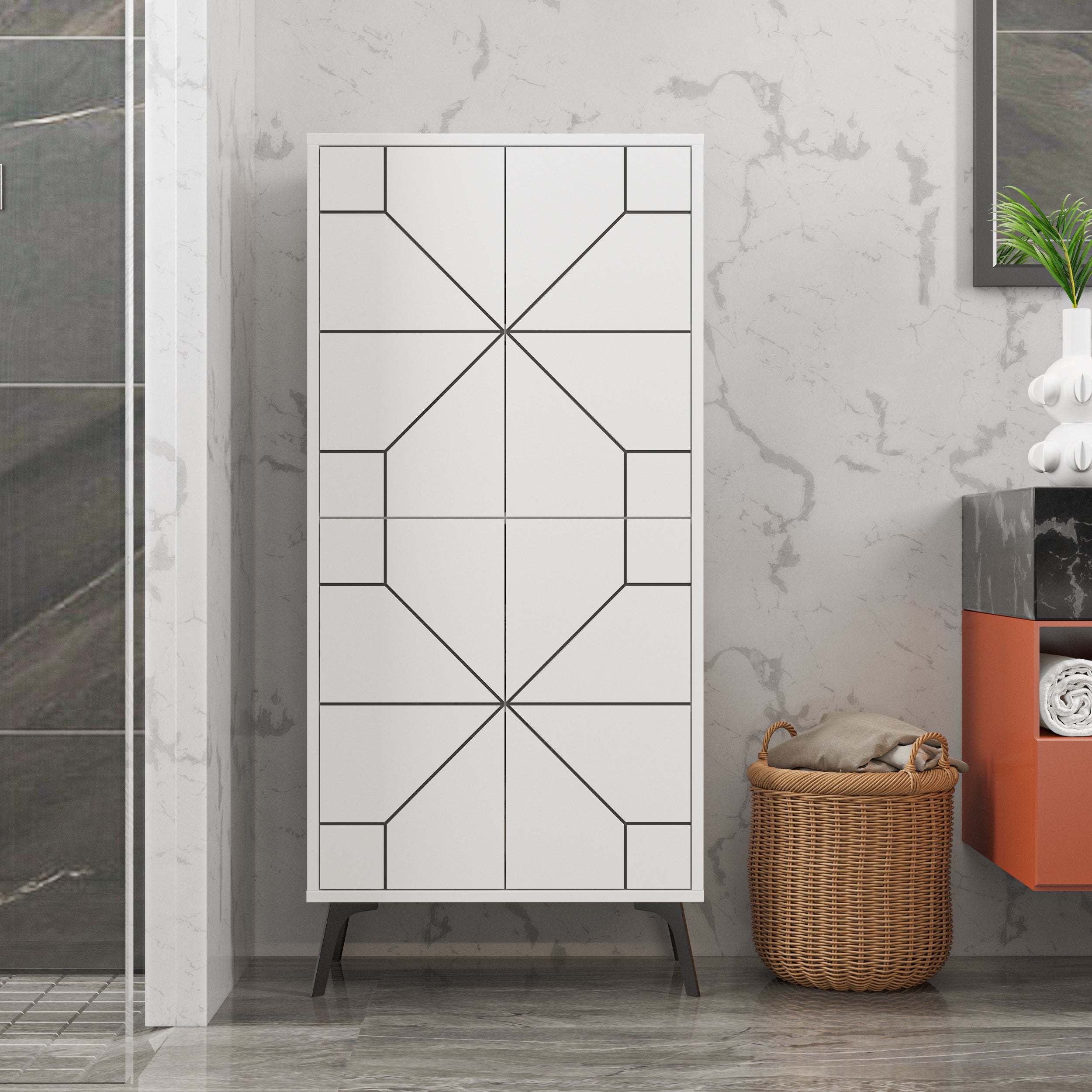 Dune Multipurpose Cabinet – White