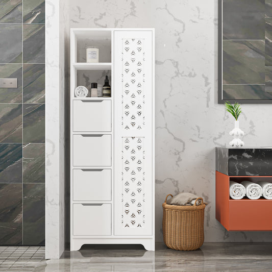 Yada Maxi Multipurpose Modern Bathroom Cabinet H 172.6cm - Decortie