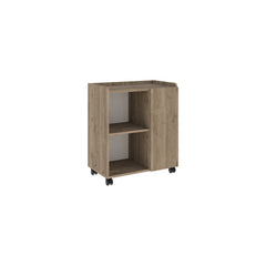 Zeo Sideboard Cabinet with Heels - Modern Design - 4 Compartments – Natural Oak