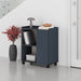 Zeo Sideboard Cabinet with Heels - Modern Design - 4 Compartments – Deep Blue,Black Bute