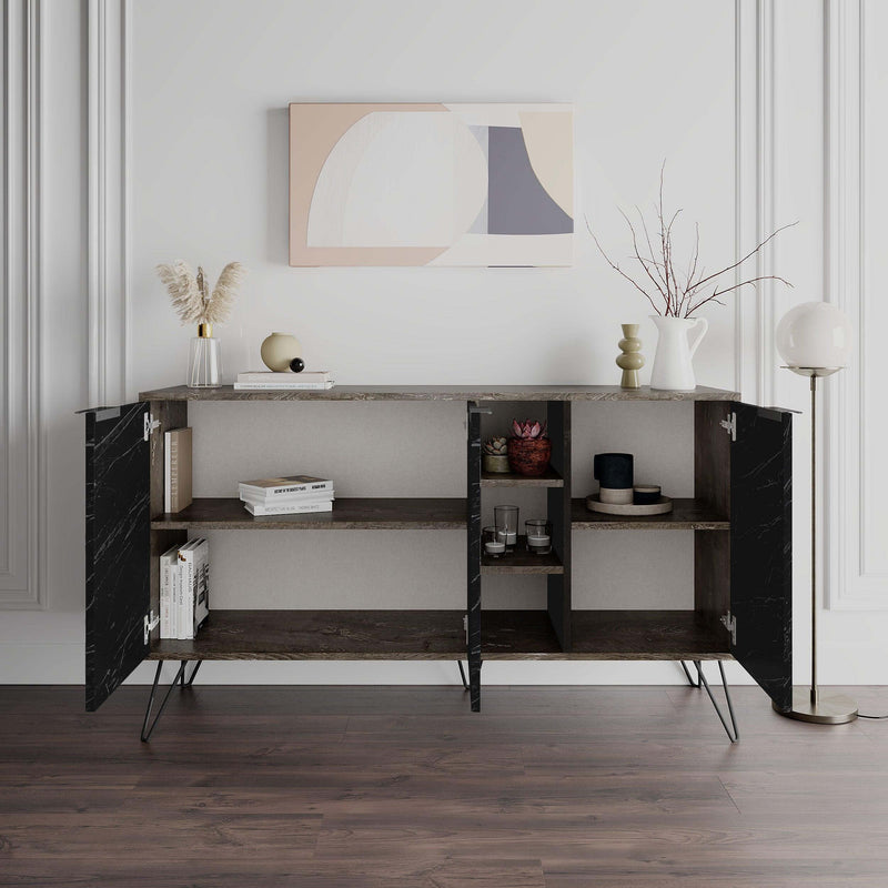 Clara Console Sideboard with open storage – Decortie