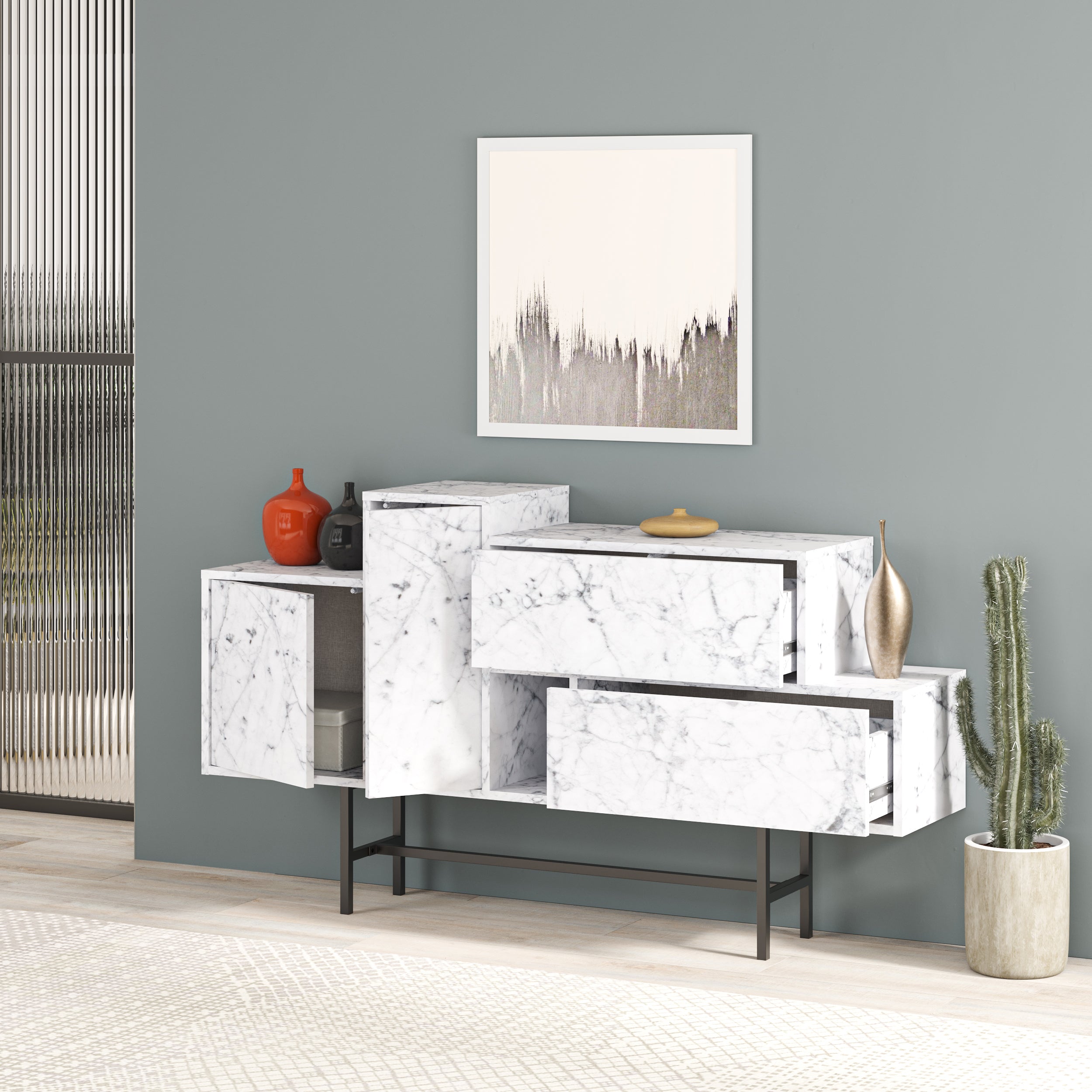 Hermes Console Sideboard Display Unit - Decortie