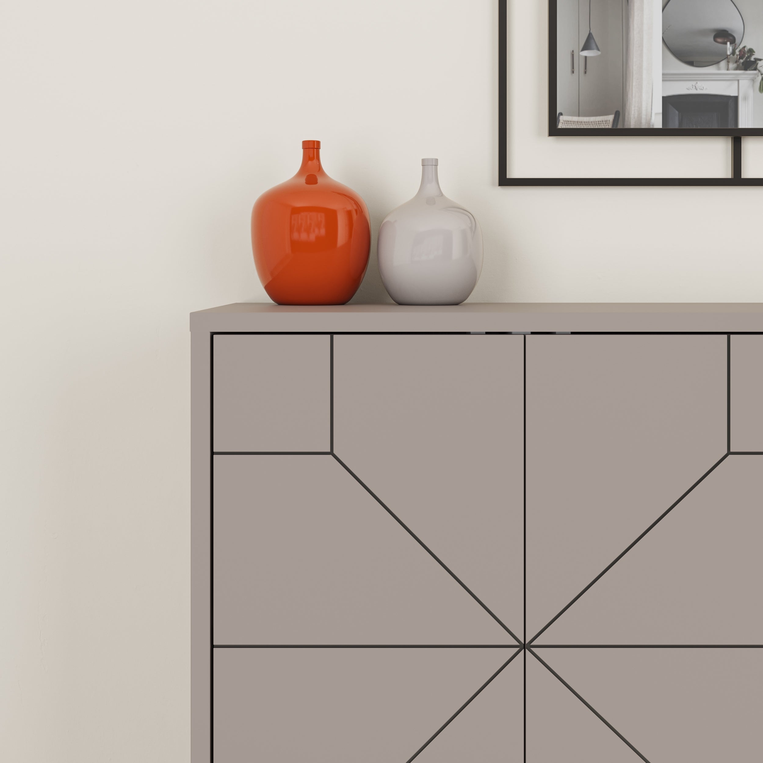 Dune Console Sideboard Display Unit 123cm – Light Mocha