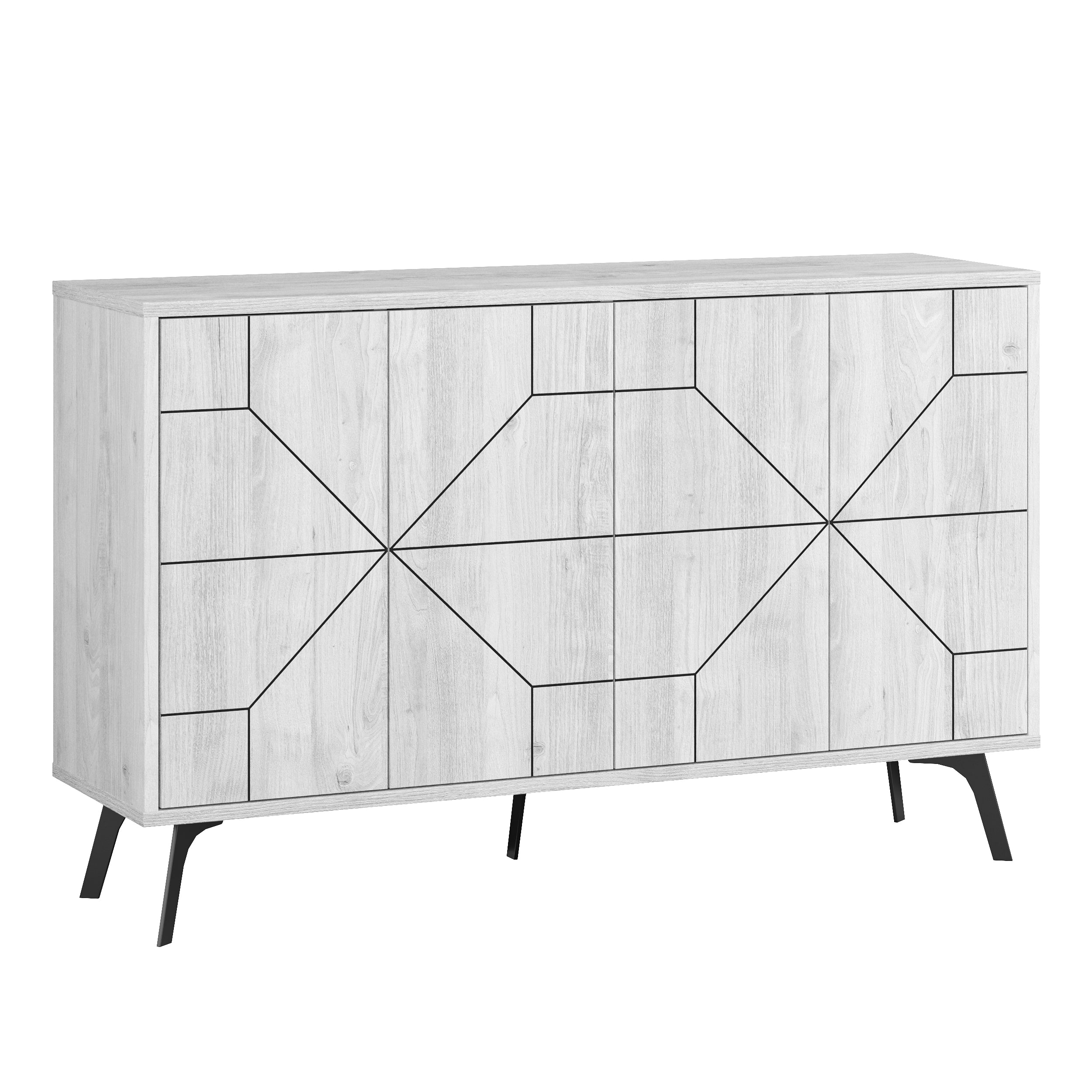 Dune Console Sideboard Display Unit 123cm – Ancient White