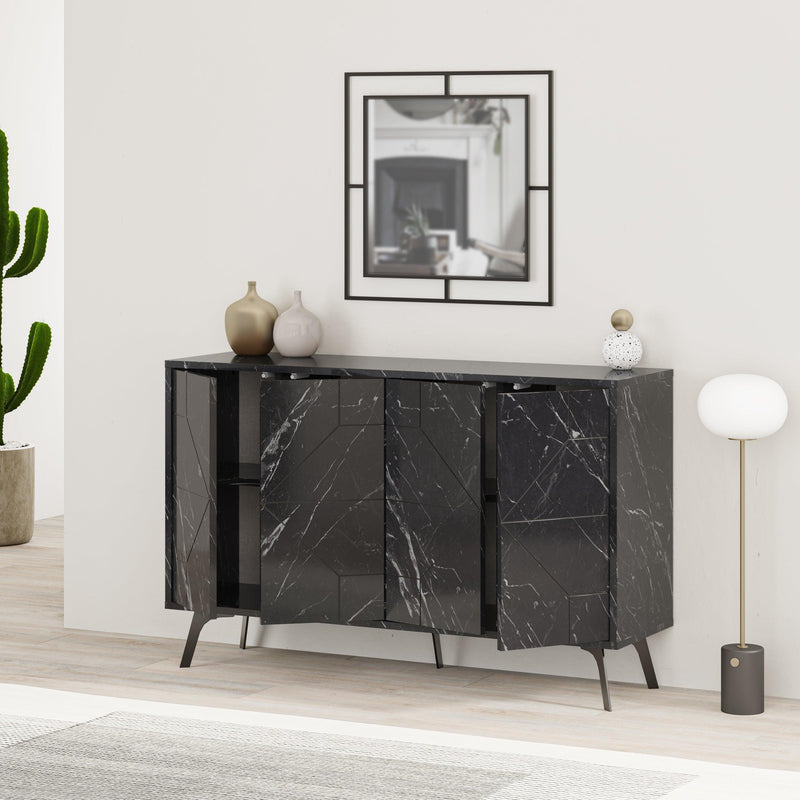 Dune Console Sideboard 123cm with open storage – Decortie