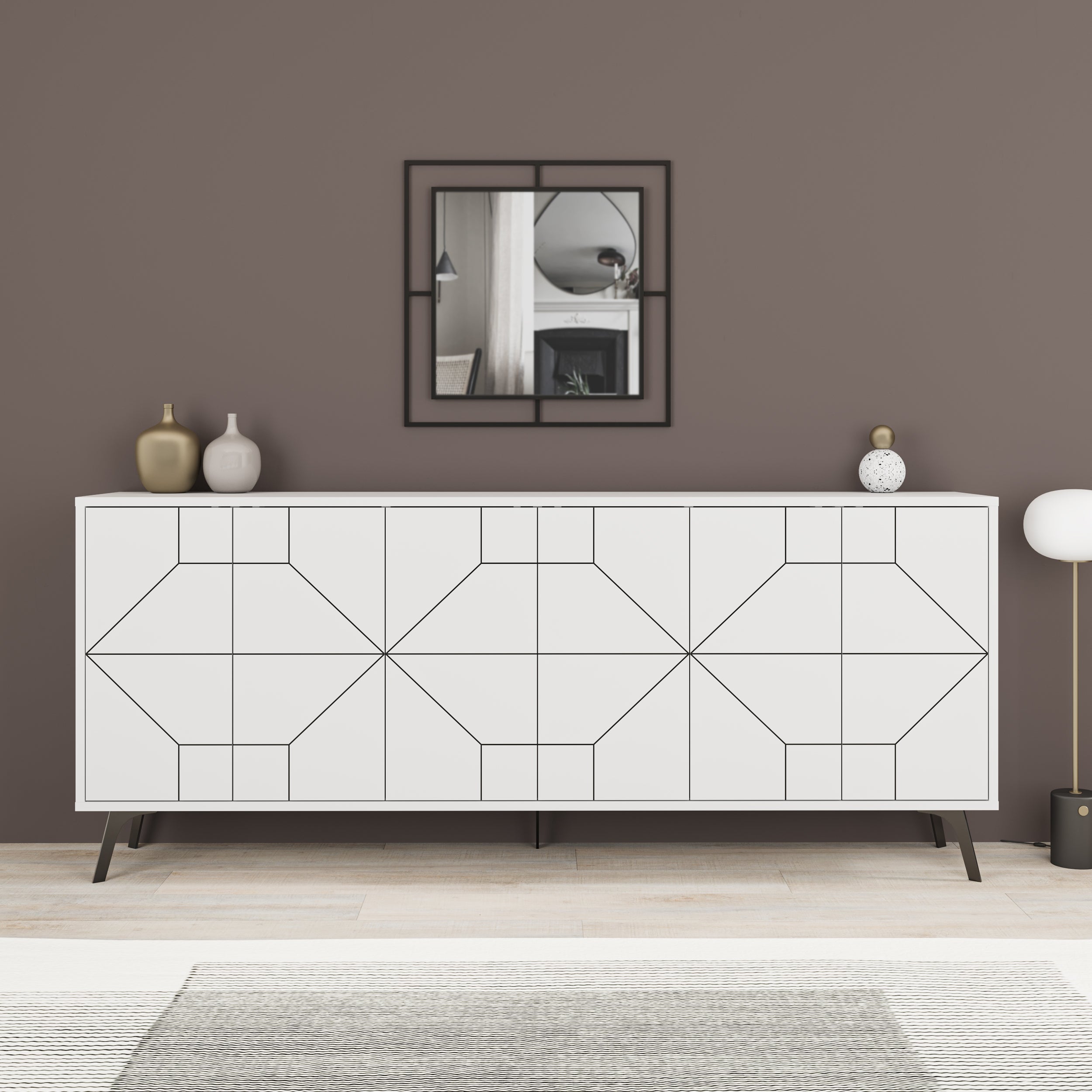 Dune Console Sideboard Display Unit 183cm – White