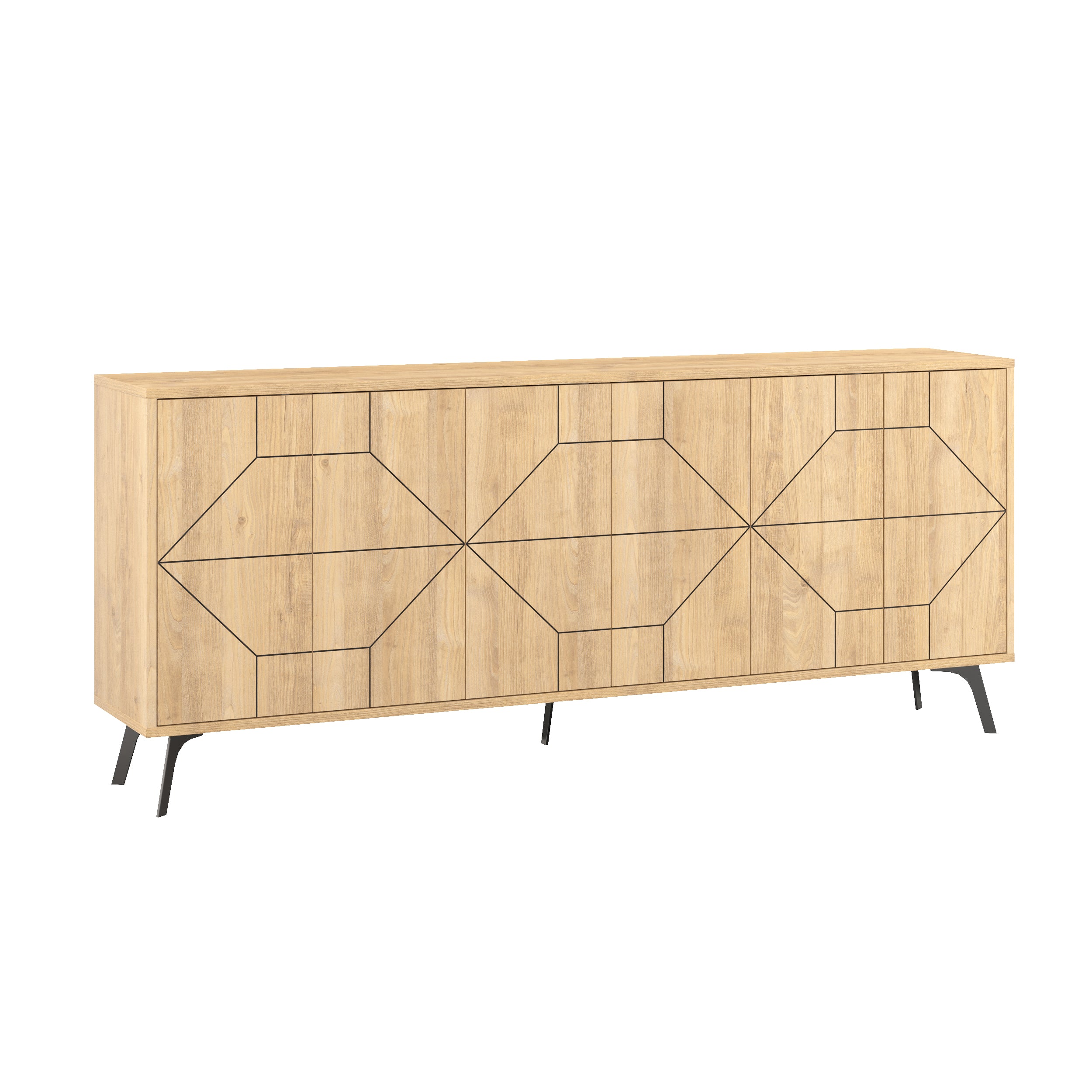 Dune Console Sideboard Display Unit 183cm – Oak