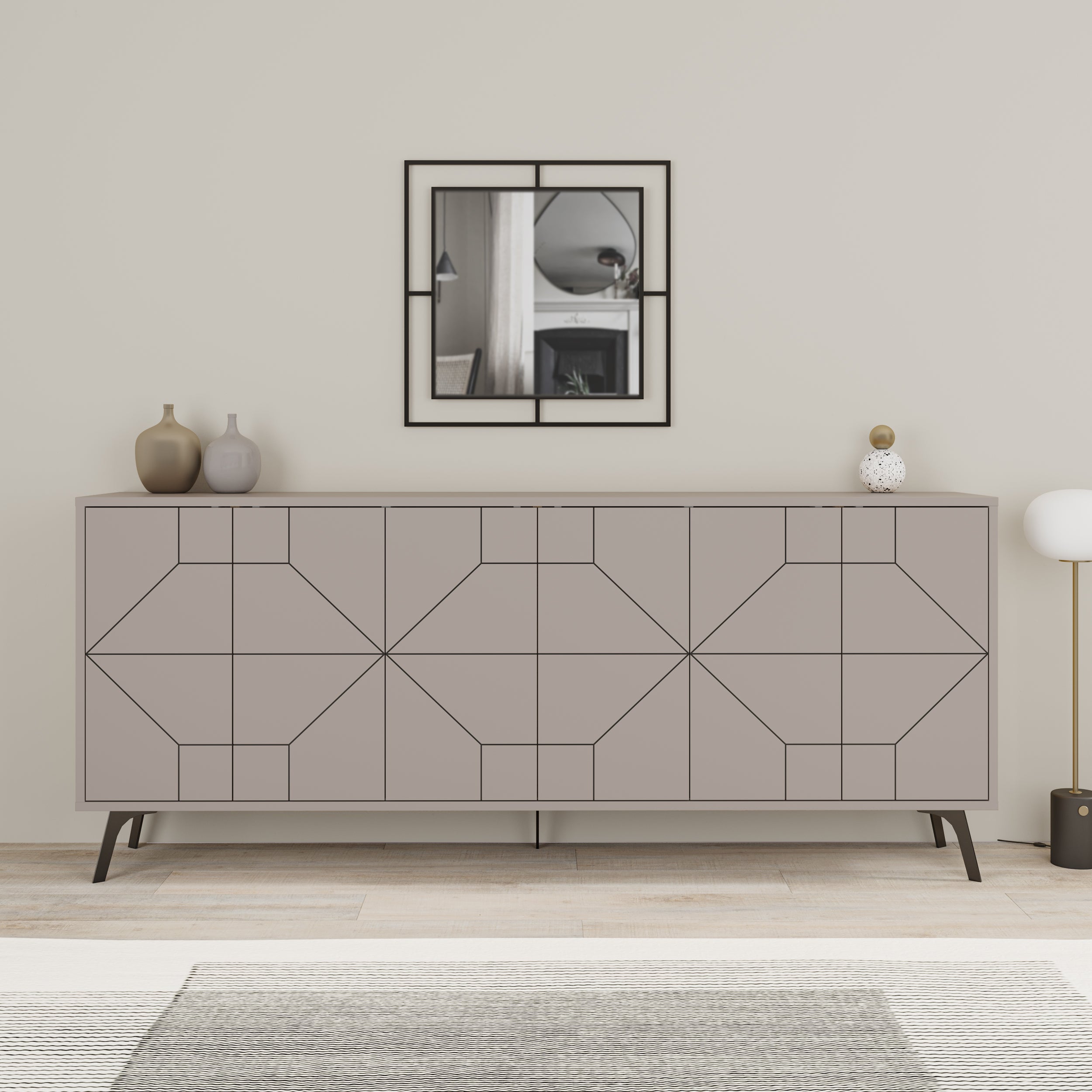 Dune Console Sideboard Display Unit 183cm – Light Mocha