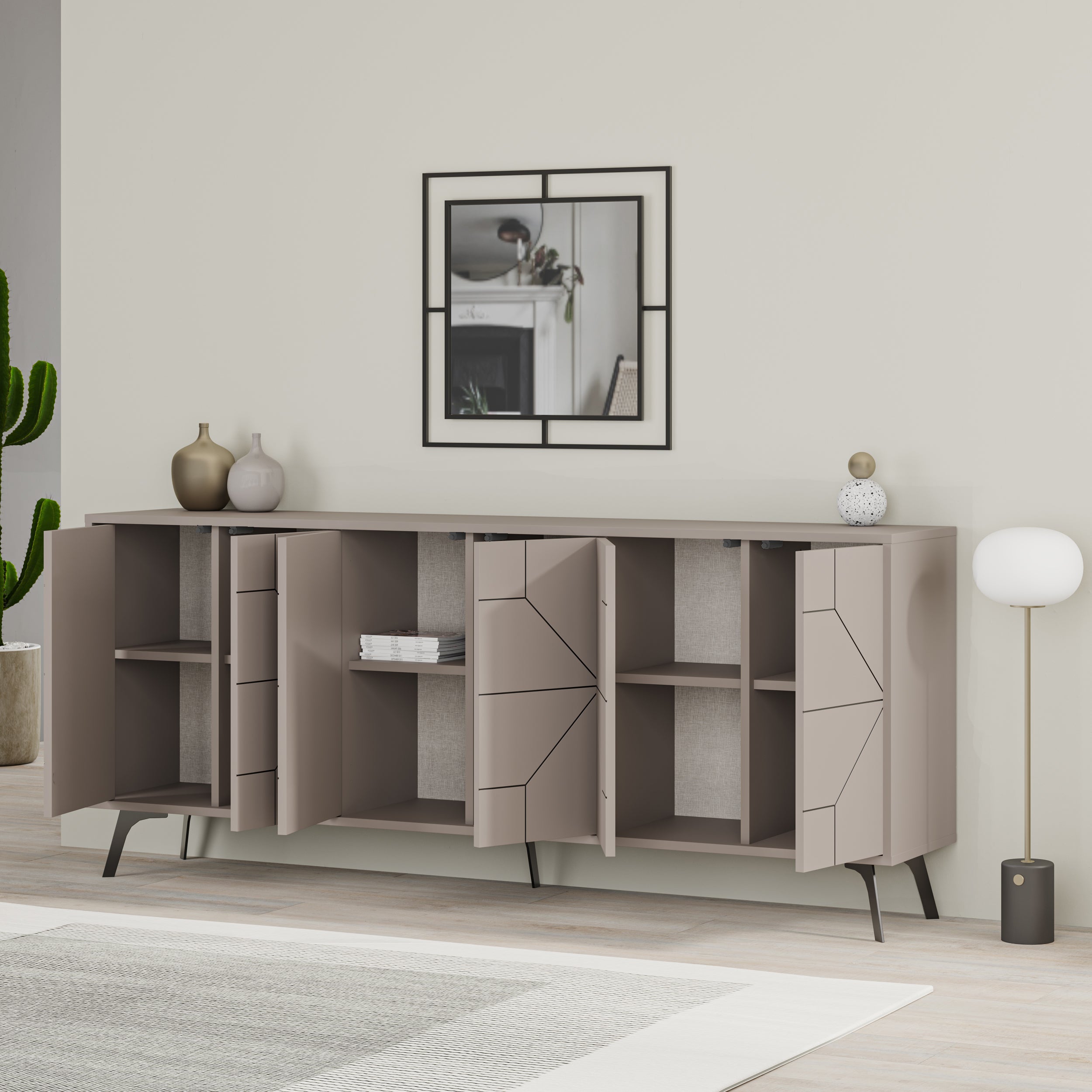 Dune Console Sideboard Display Unit 183cm – Light Mocha