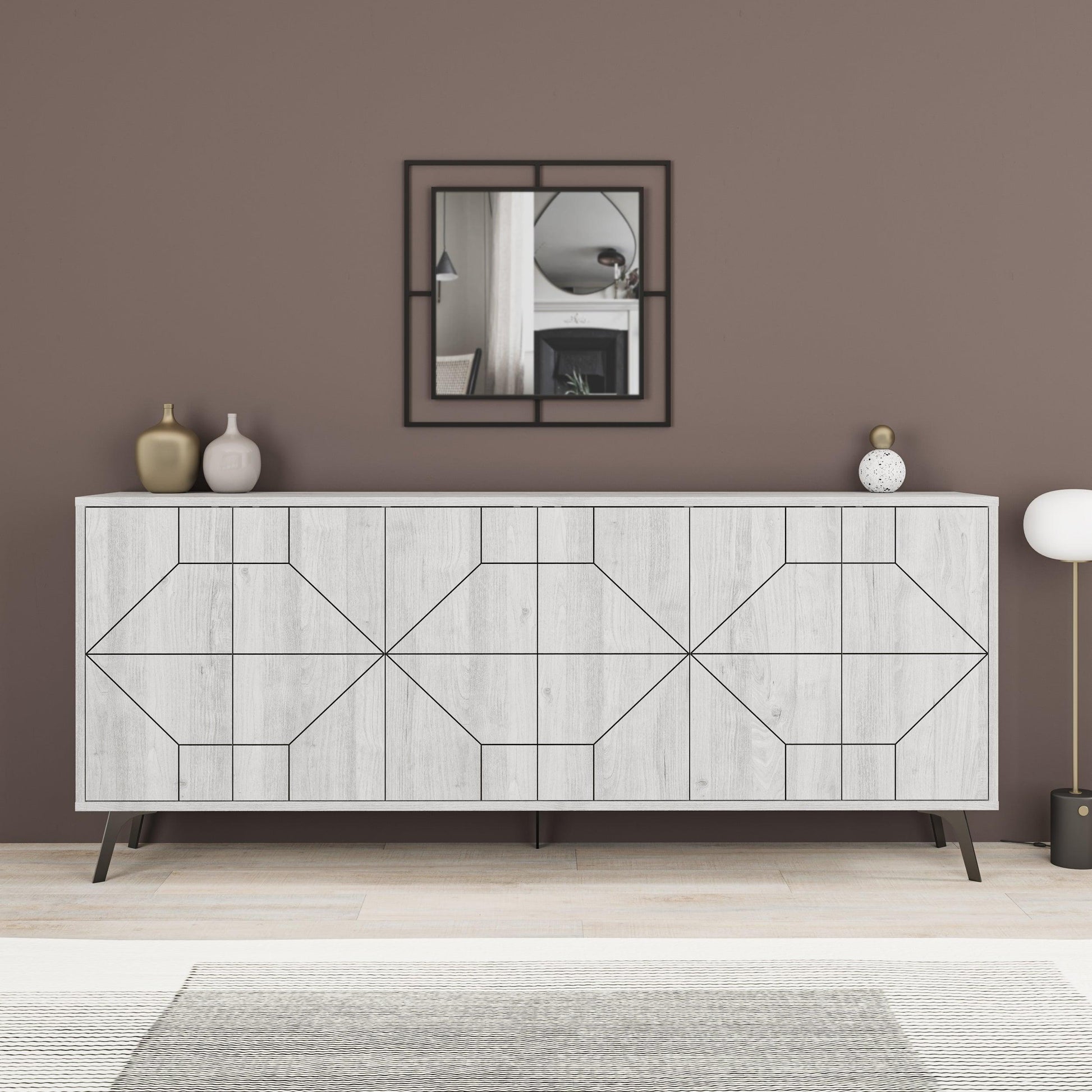 Dune Console Sideboard Display Unit 183cm - Decortie