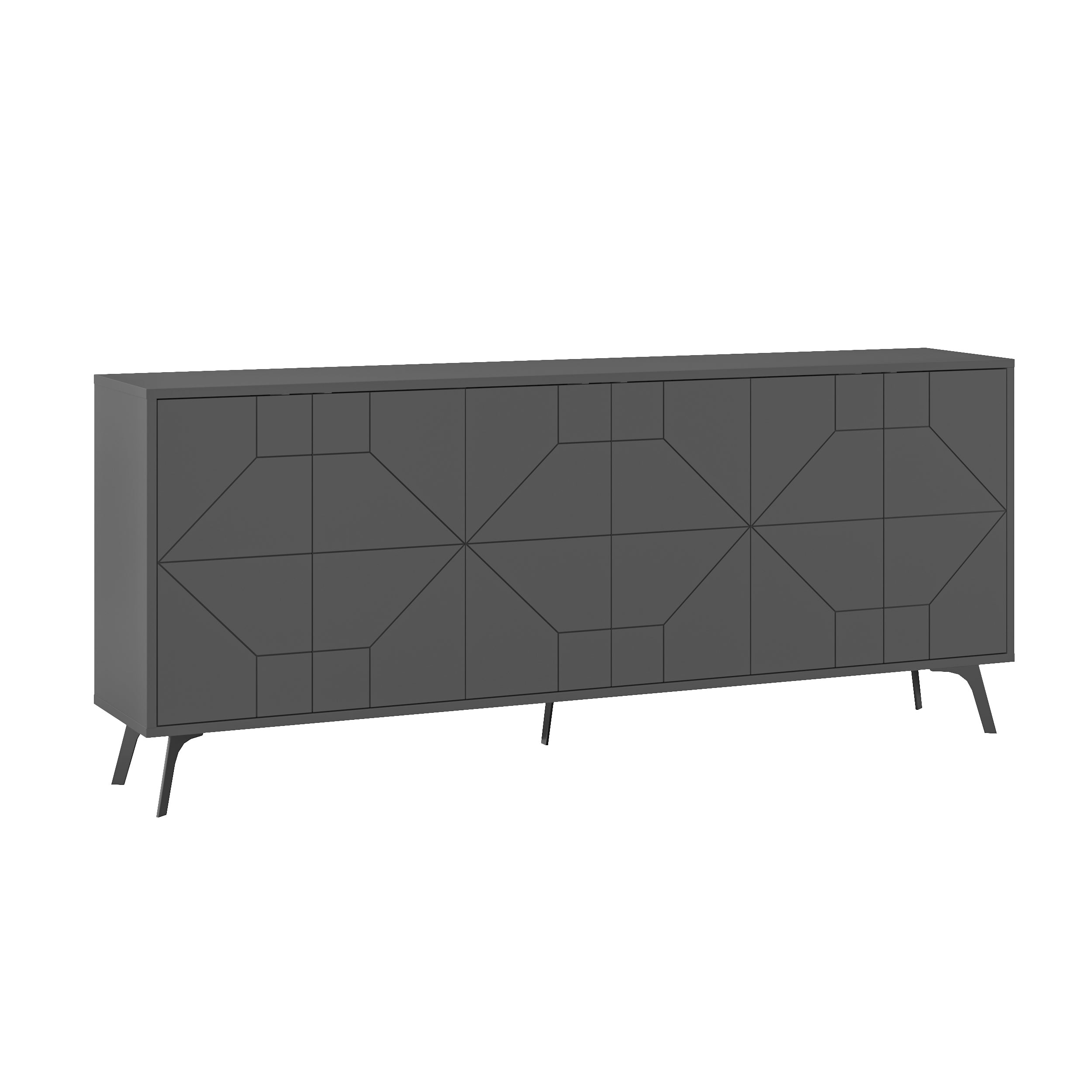 Dune Console Sideboard Display Unit 183cm – Anthracite