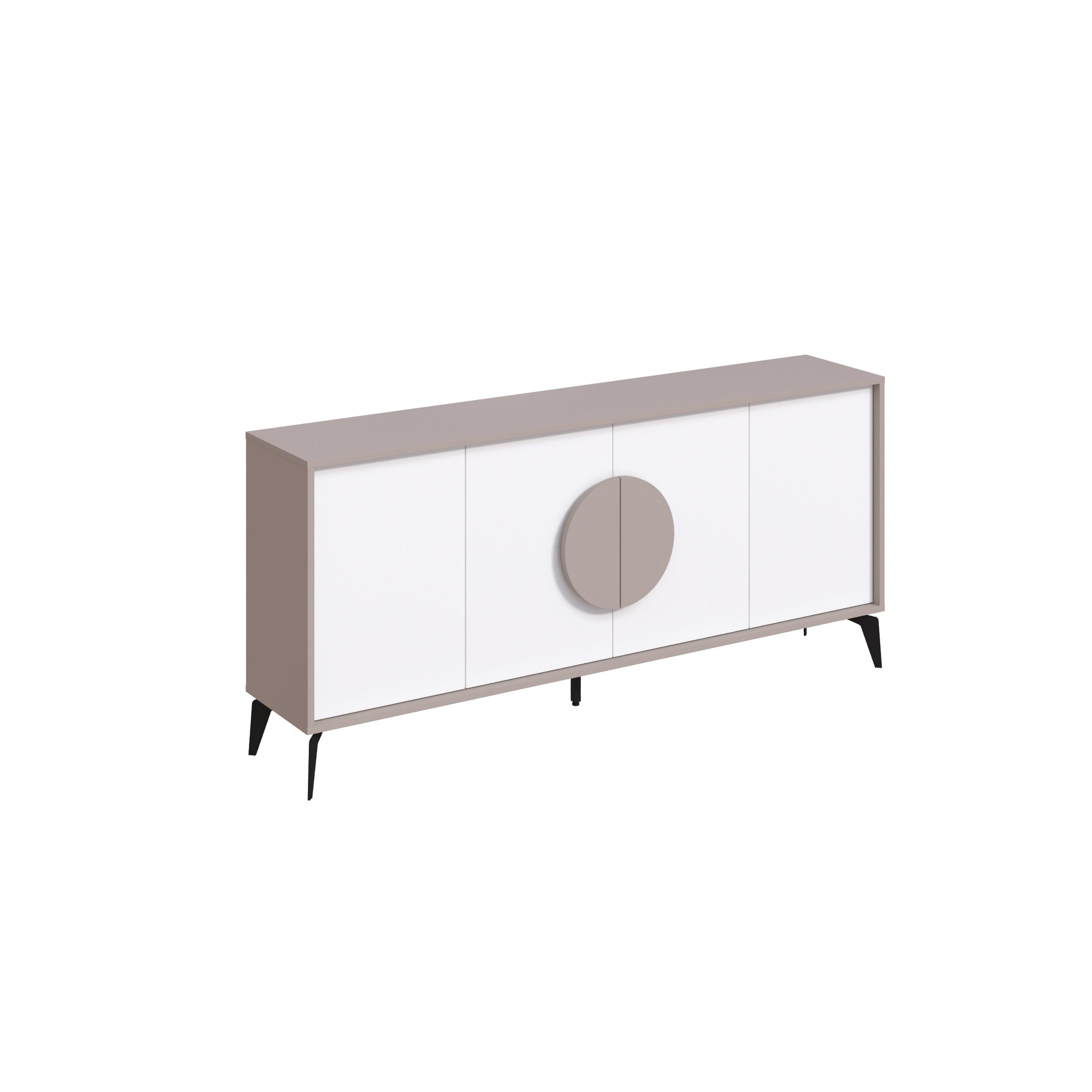 Gora Console Sideboard Display Unit 180Cm – Light Mocha,White