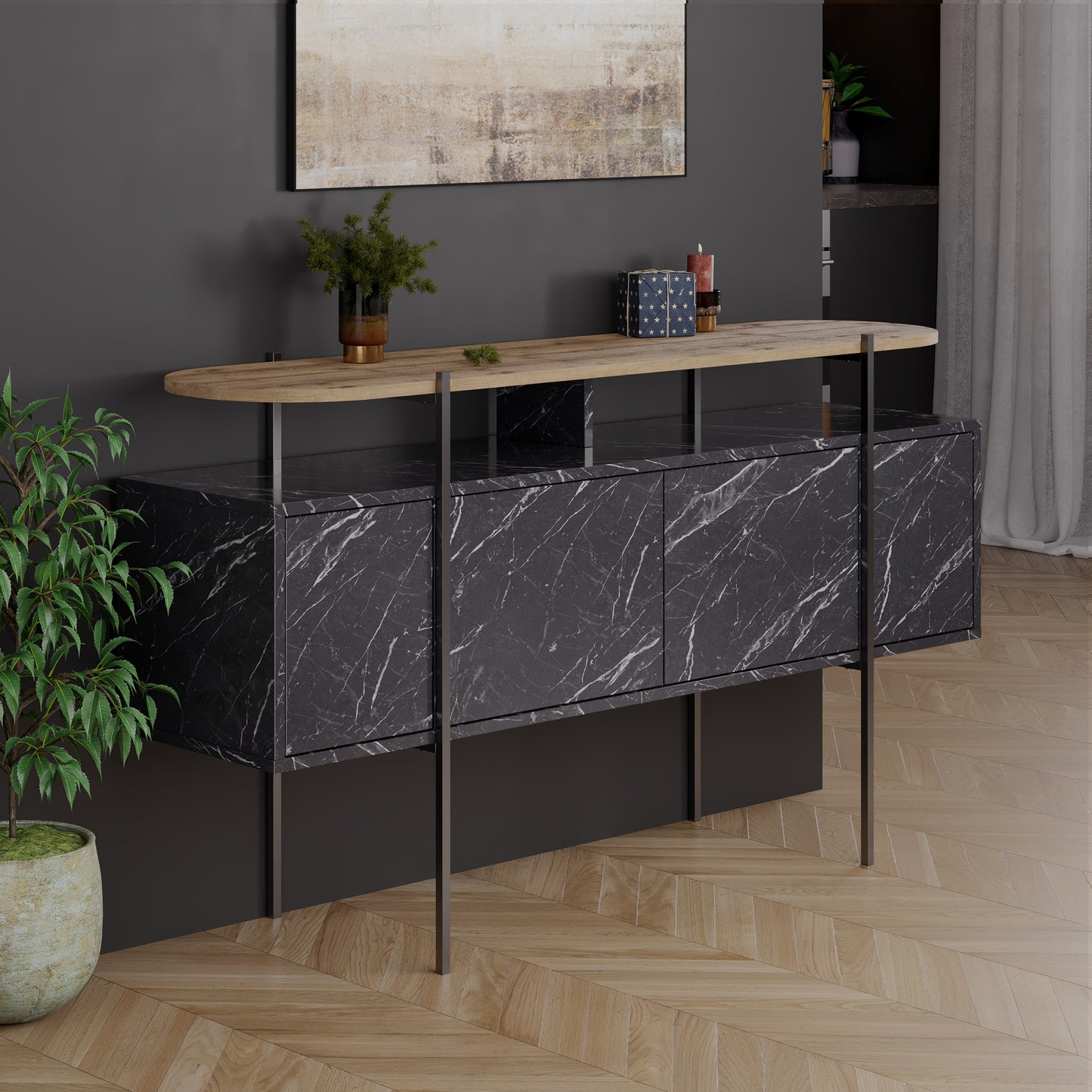 Hanley Console Sideboard Display Unit