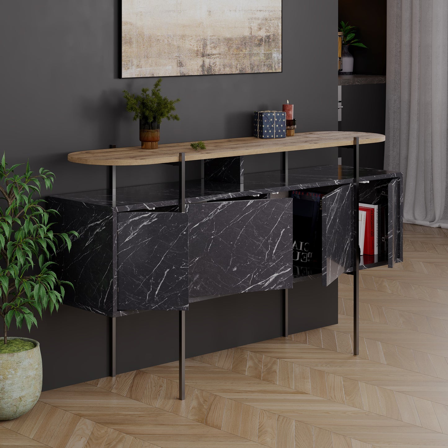 Hanley Console Sideboard Display Unit