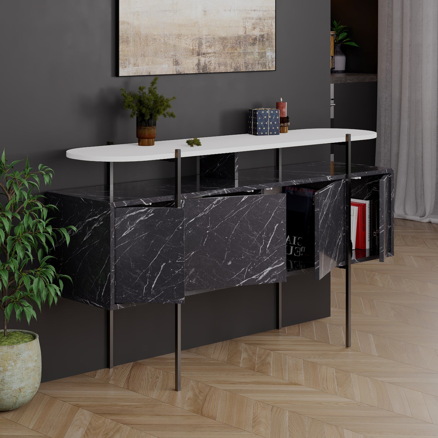 Hanley Console Sideboard Display Unit