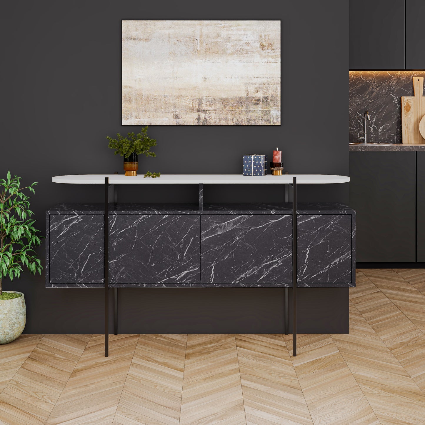 Hanley Console Sideboard Display Unit
