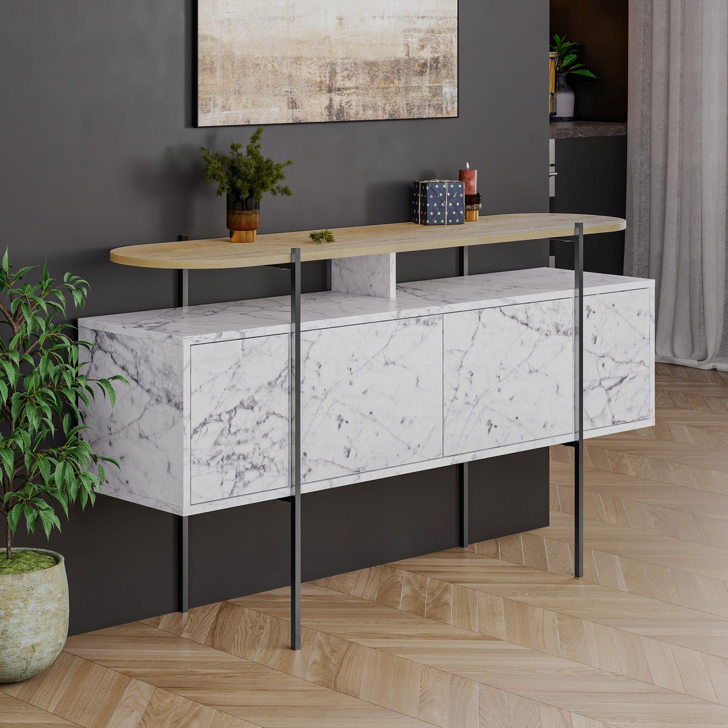 Hanley Console Sideboard Display Unit