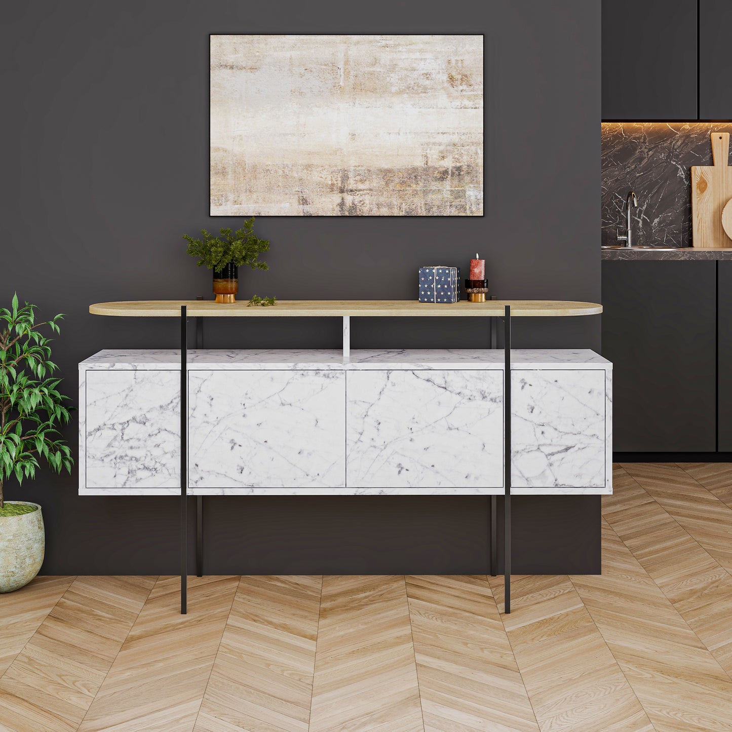 Hanley Console Sideboard Display Unit