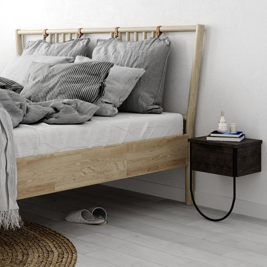 Norfolk Modern Bedside Table Bedroom Furniture W 33cm - Decortie