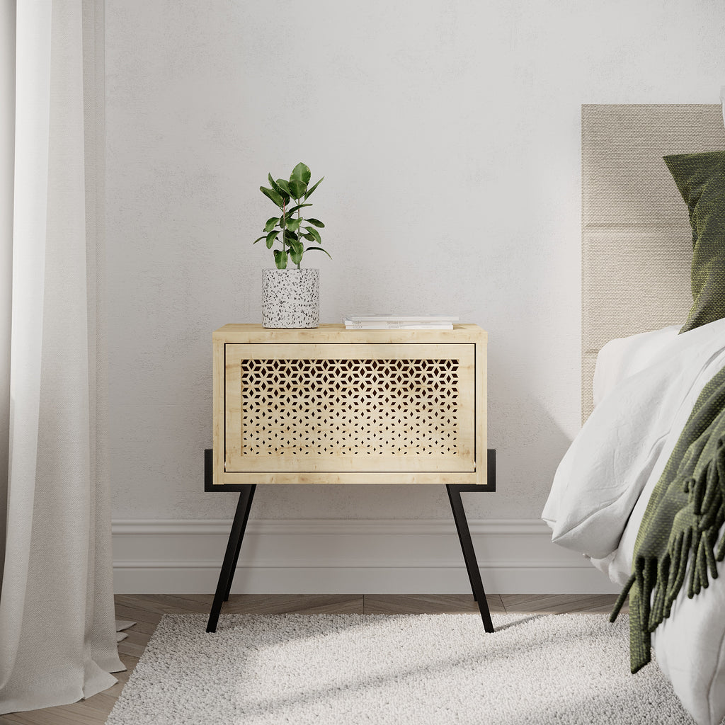 decortie Naive Modern Bedside Table Bedroom Furniture Width 48cm