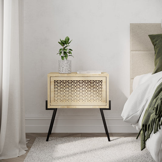Naive Modern Bedside Table Bedroom Furniture Width 48cm - Decortie