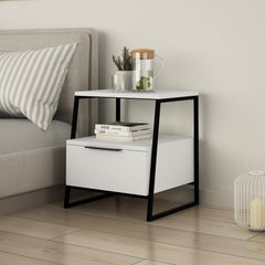 Pal Modern Bedside Table With Drawer Bedroom Furniture W 45cm