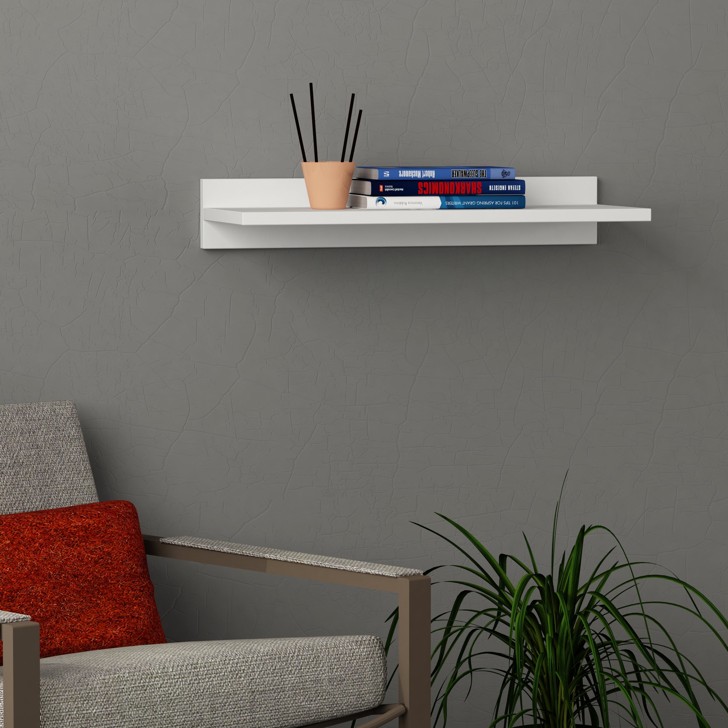 Simple Modern Floating Shelf Short