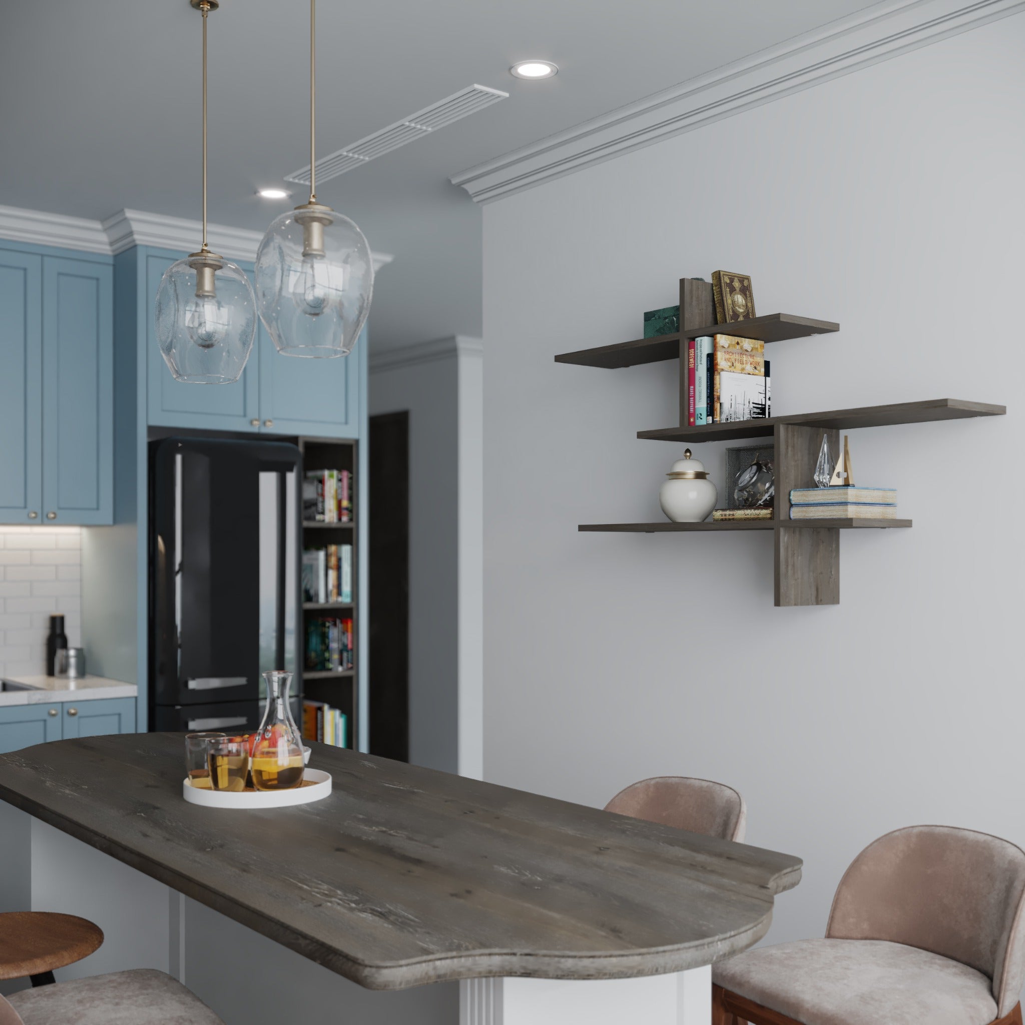 Leo Modern Floating Shelf Tall 80.5cm