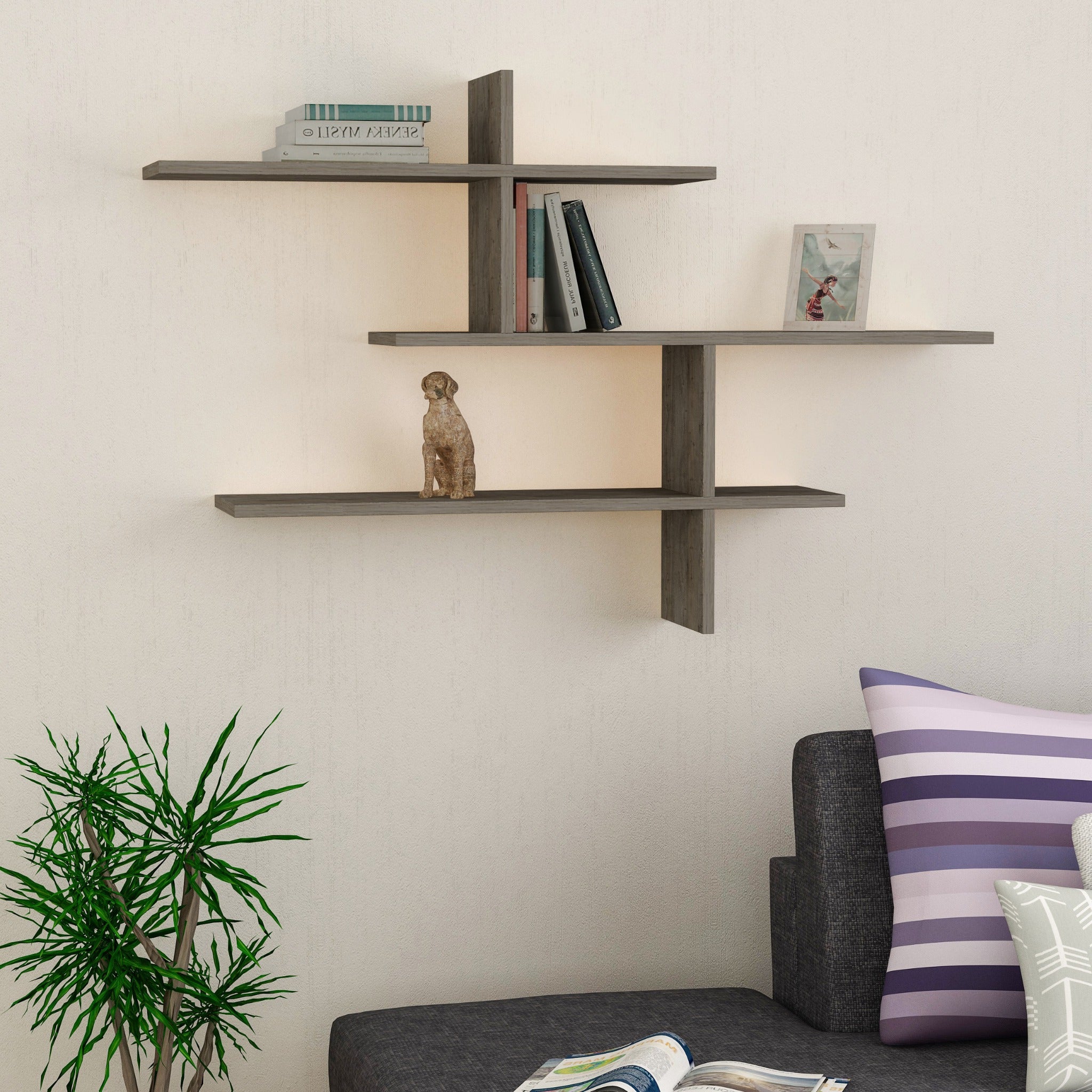 Leo Modern Floating Shelf Tall 80.5cm