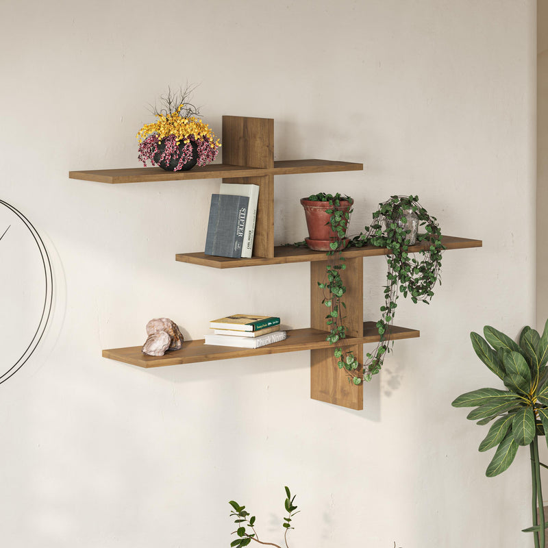 Leo Floating Shelf 80.5cm – styled in living room – Decortie