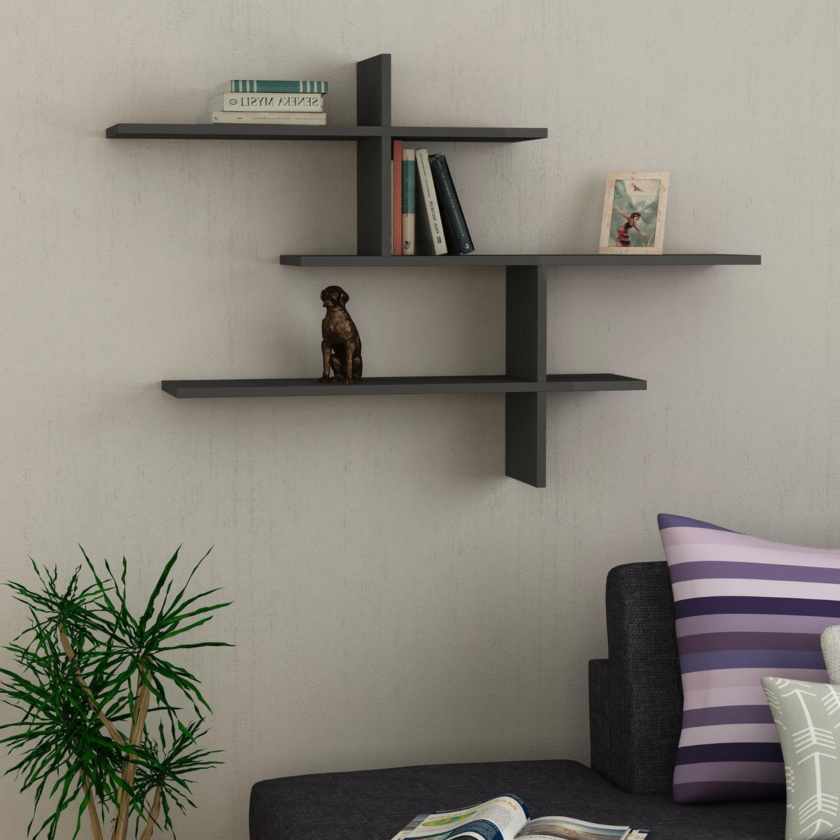 Leo Modern Floating Shelf Tall 80.5cm