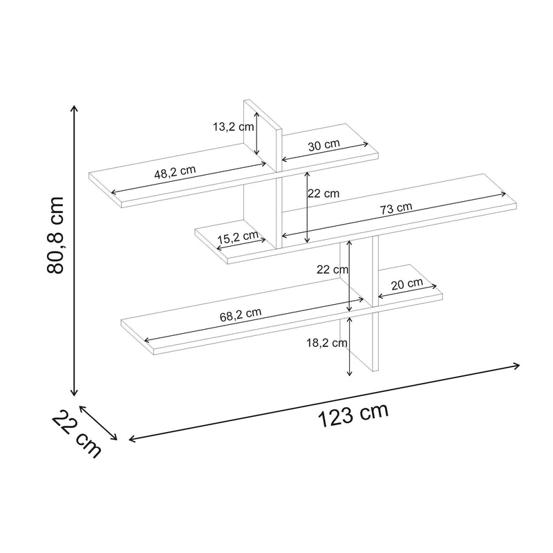 Leo Floating Shelf 80.5cm dimensions – Decortie