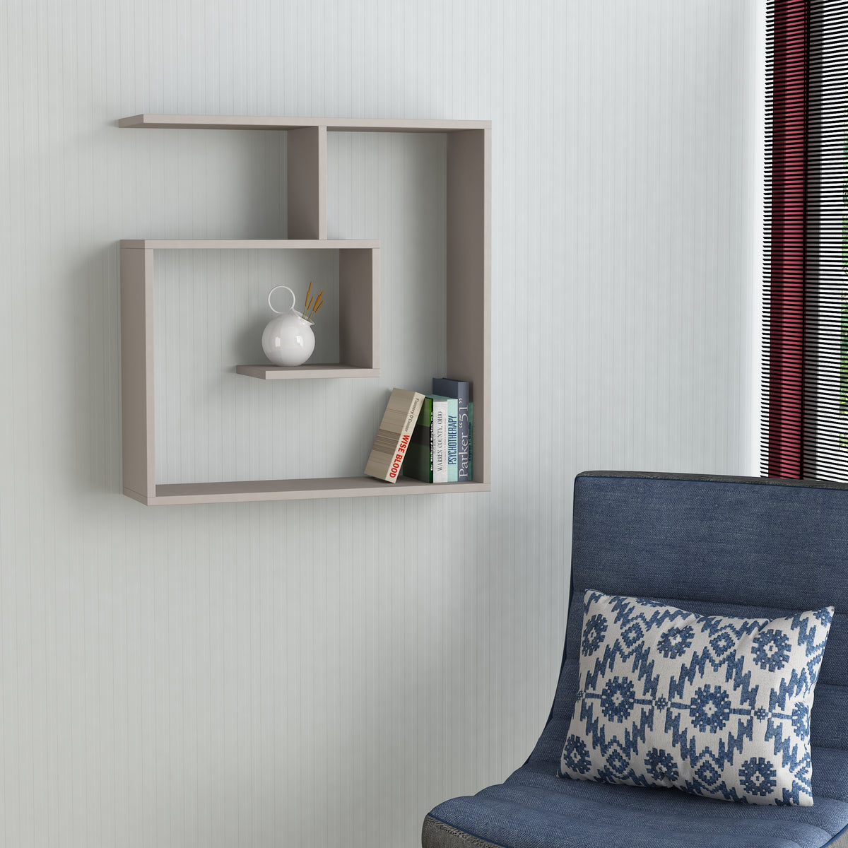 Laby Modern Floating Shelf 79cm Tall - Decortie