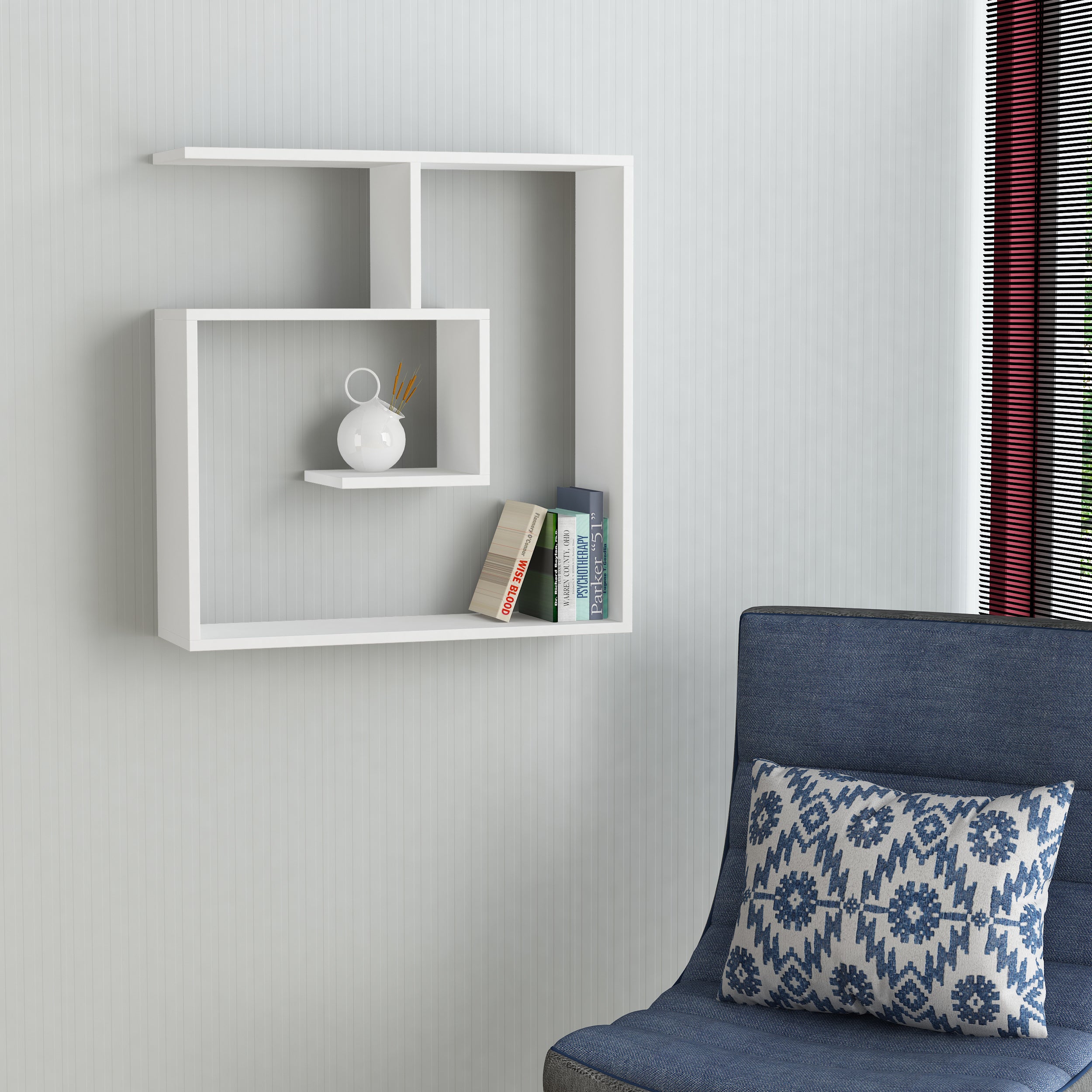 Laby Modern Floating Shelf 79cm Tall - Decortie