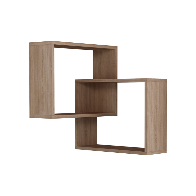 Ring Corner Wall Mounted Modern Bookcase Display Unit W 60cm - Decortie