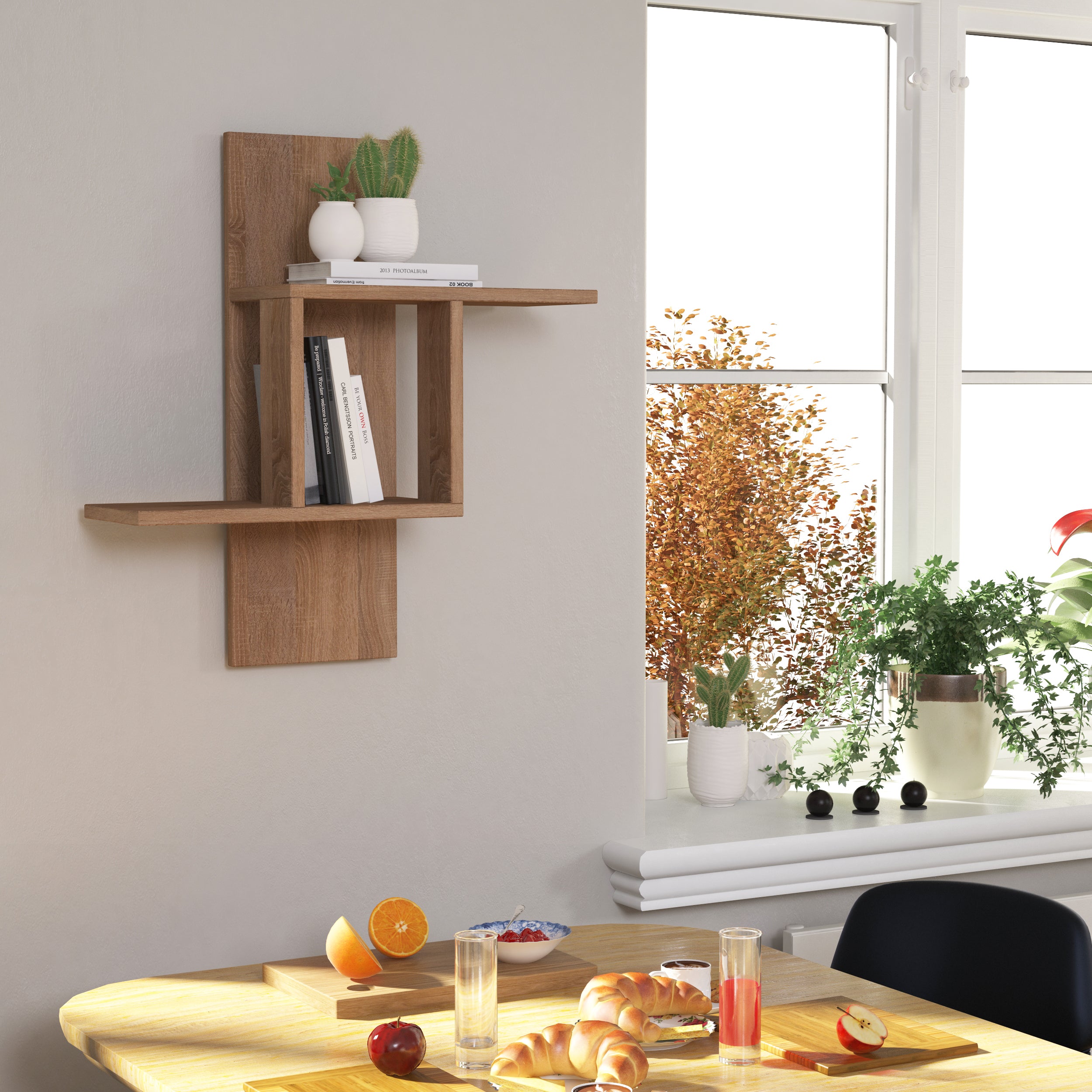 Mill Modern Floating Shelf 70cm Tall - Decortie