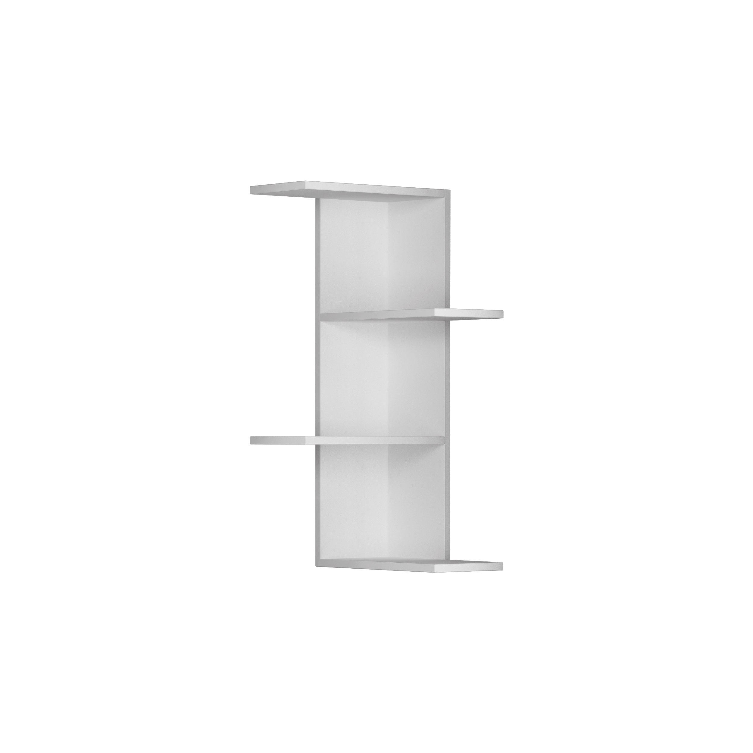 Saso Modern Corner Shelf 85cm Narrow - White - Decortie