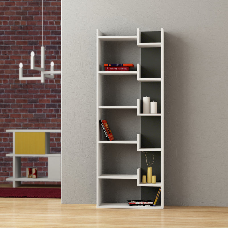 Oppa Modern Bookcase Display Unit Tall 162.4cm - Decortie
