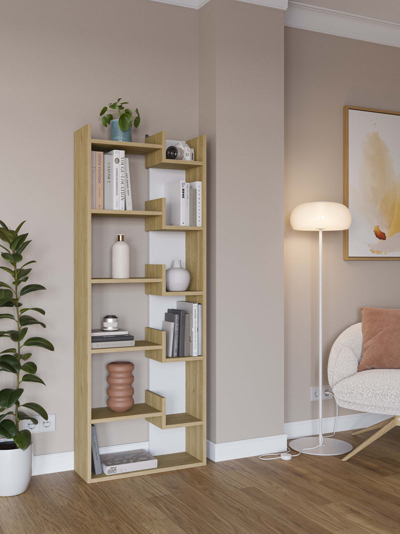 Oppa Modern Bookcase Display Unit Tall 162.4cm - Decortie