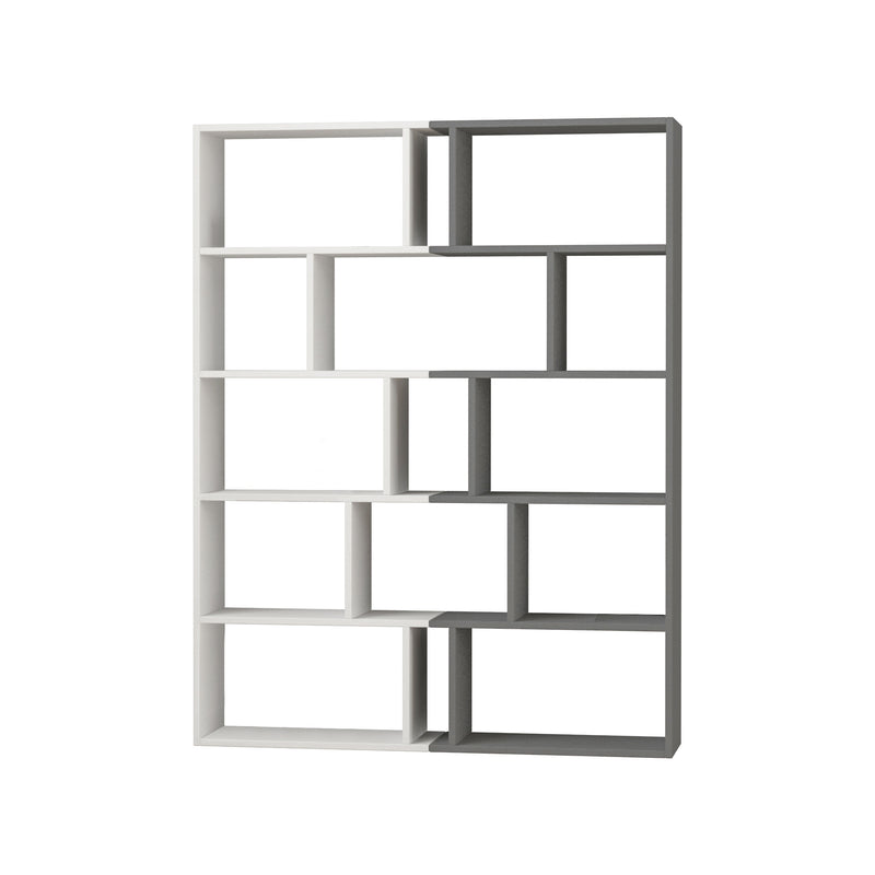 Tapi Modern Bookcase Display Unit Room Separator Set Of 2 Tall 159cm - Decortie
