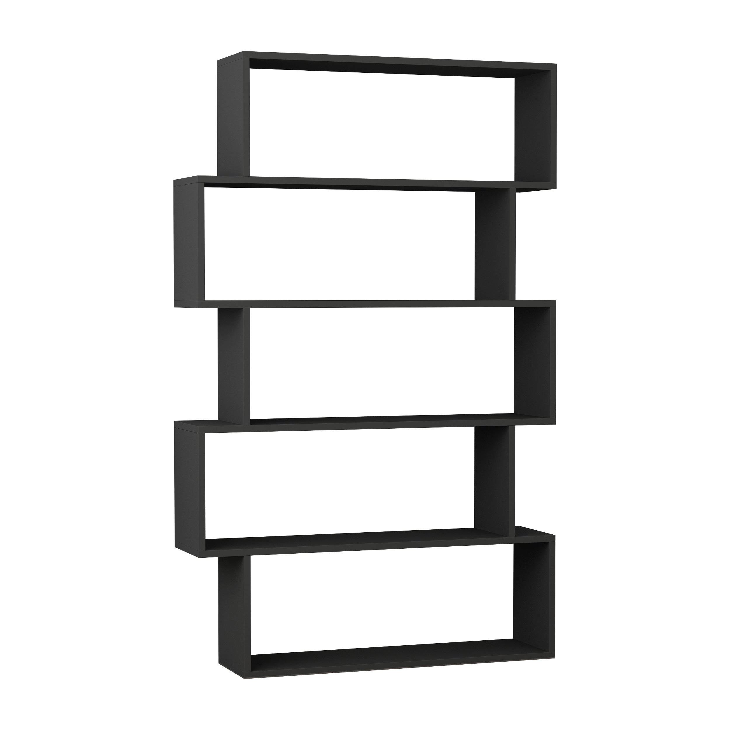 Kat Modern Bookcase Display Unit Tall 158cm - Decortie