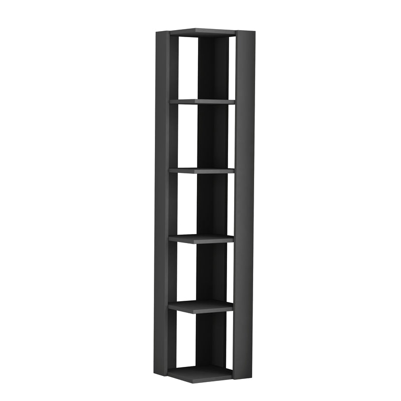 Nati Corner Bookcase 161cm – white background – Decortie