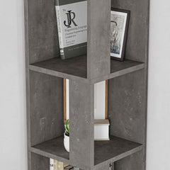 Piano Modern Corner Bookcase Display Unit Tall 158.9cm - Decortie