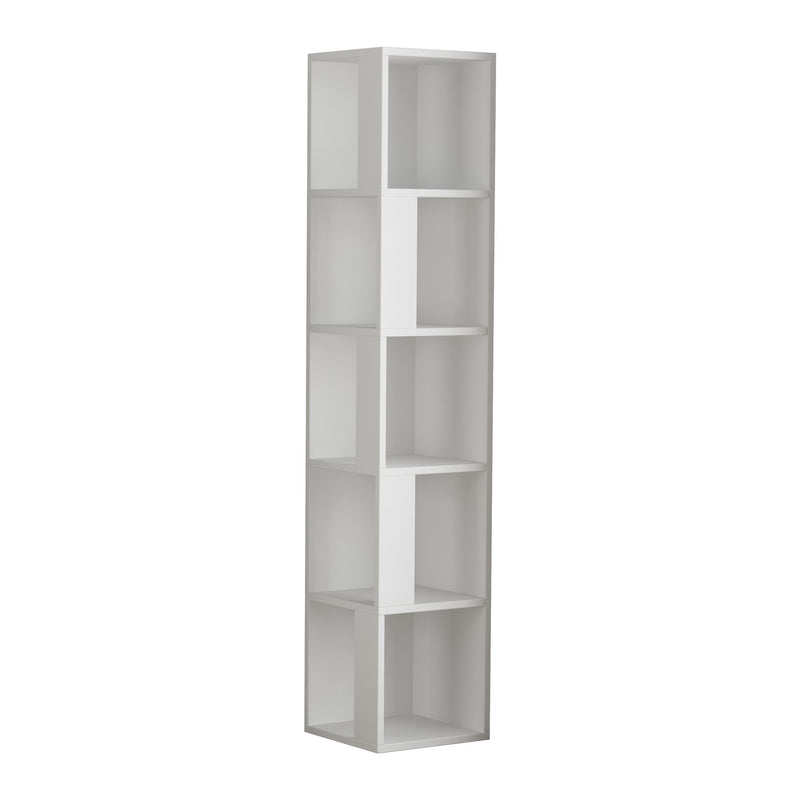 Piano Modern Corner Bookcase Display Unit Tall 158.9cm - Decortie