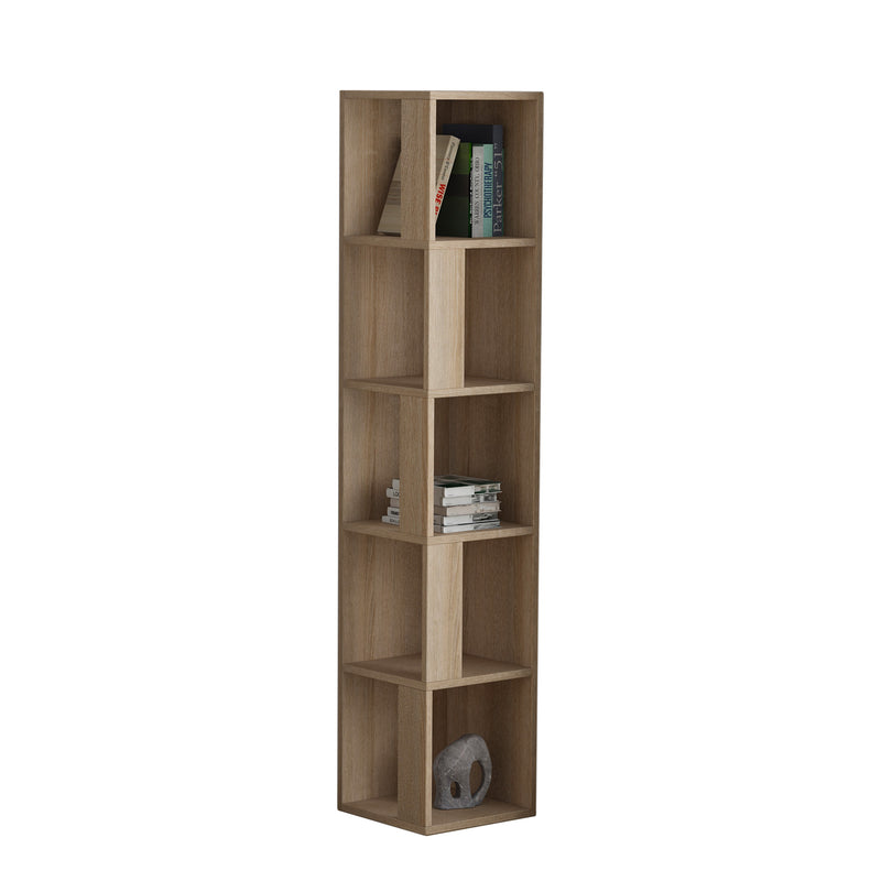 Piano Modern Corner Bookcase Display Unit Tall 158.9cm - Decortie
