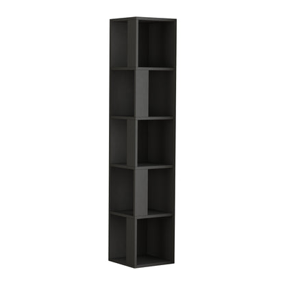 Piano Modern Corner Bookcase Display Unit Tall 158.9cm